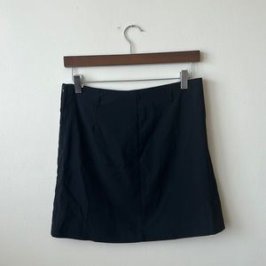 Black bodycon stretchy mini skirt